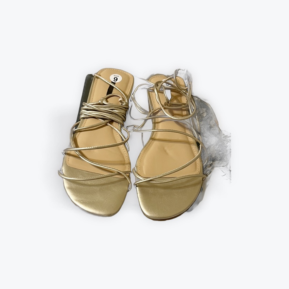 Women’s express gold strap sandals